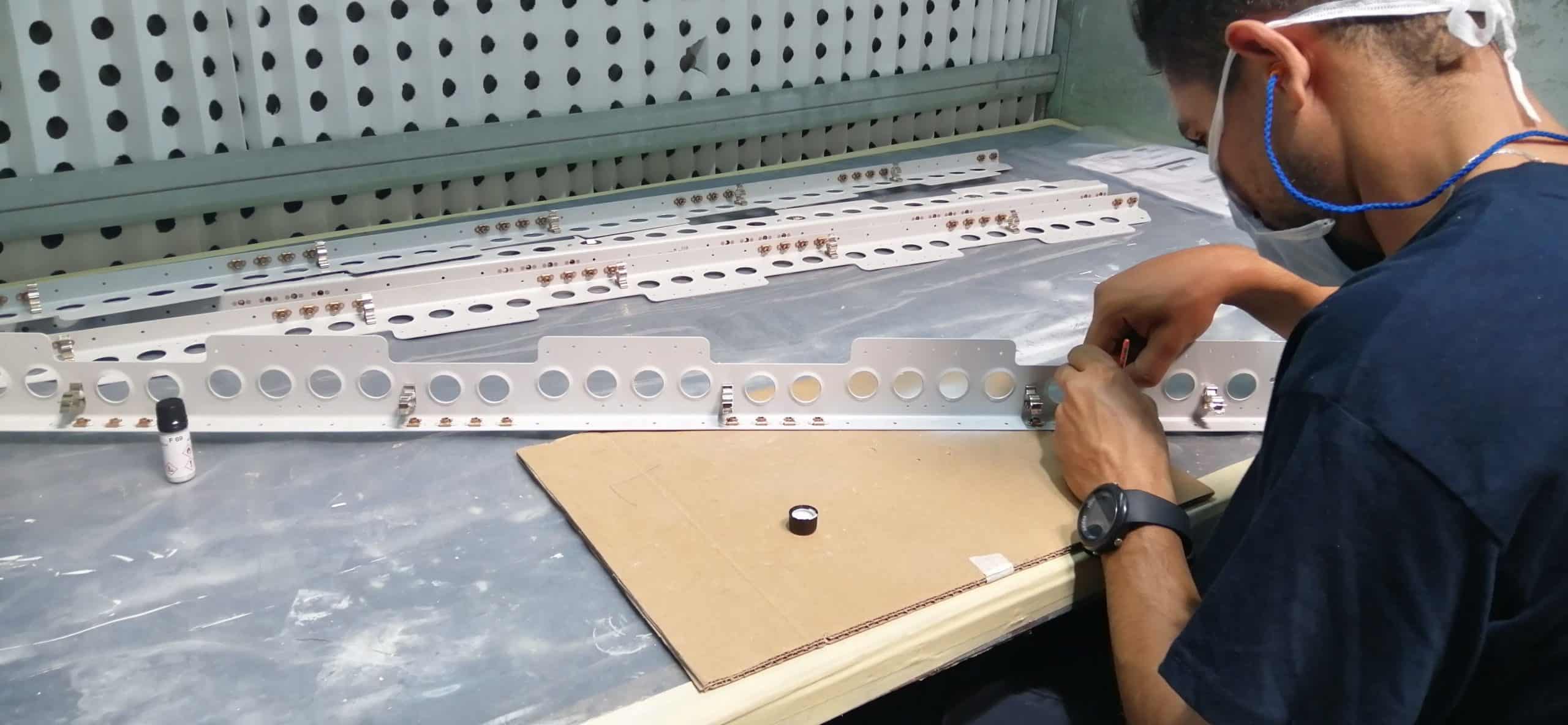 MECACHROME - Tunisie tôle équipée programme A320 Assemblage alliage léger