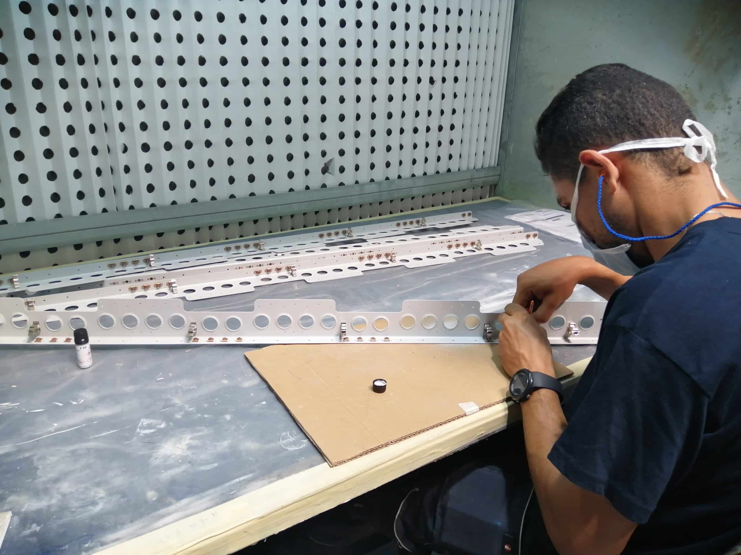 MECACHROME - Tunisie tôle équipée programme A320 Assemblage alliage léger