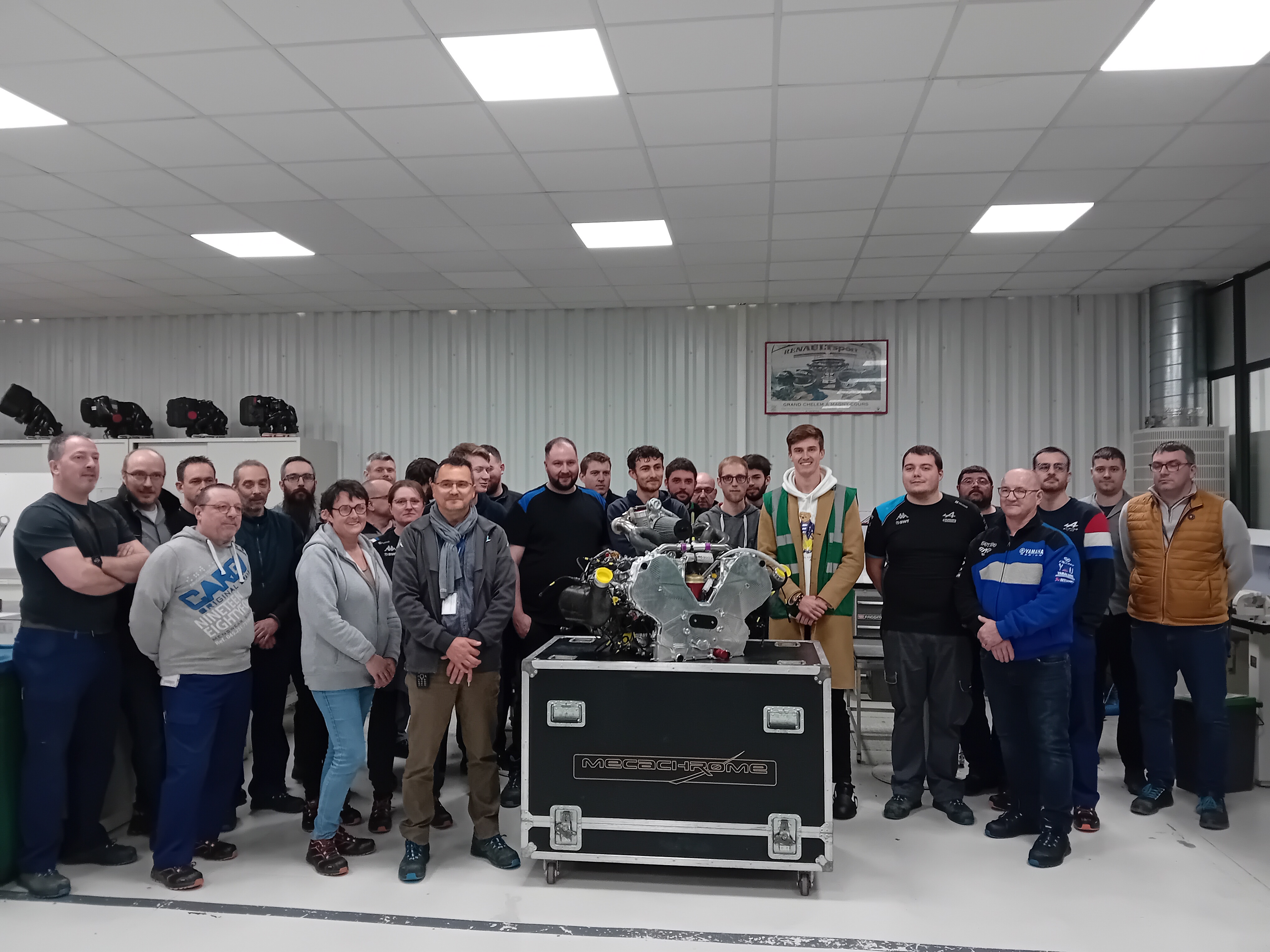 Un champion du monde en visite chez Mecachrome !